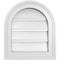 Ekena Millwork Round Top Surface Mount PVC Gable Vent: Functional, w/ 2"W x 1-1/2"P Brickmould Frame, 14"W x 16"H GVPRT14X1602SF - alternate 1